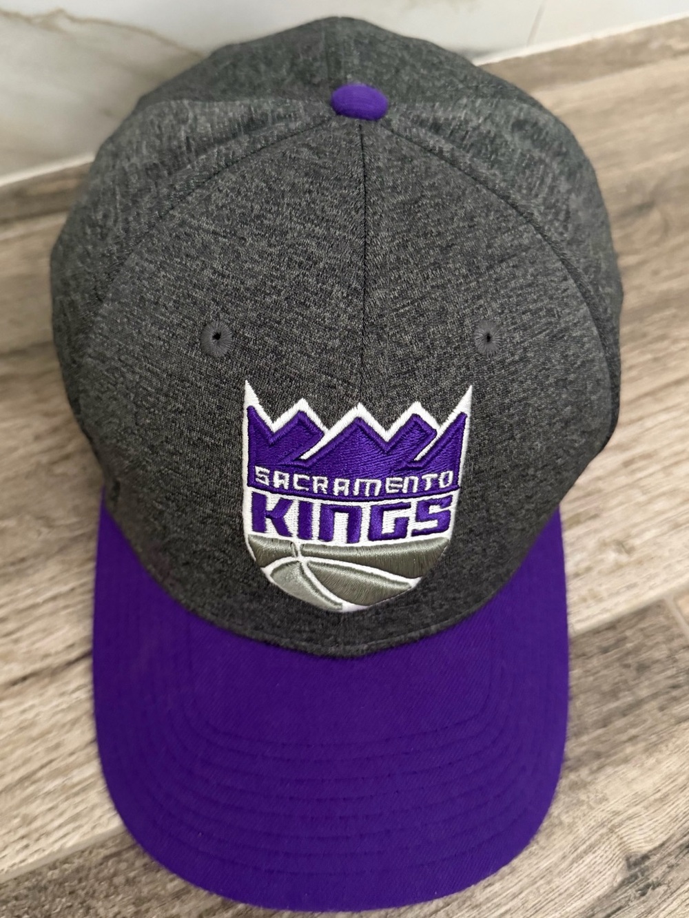 Sacramento Kings New Era 3930 Gray & Purple Fitted Hat M/L